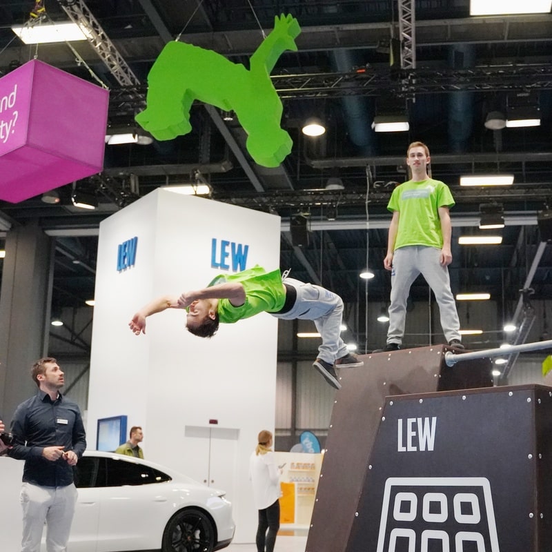 Aktivierung des LEW-Mottos durch die Trendsportart „Parkour“, um neue, relevante Zielgruppen anzusprechen.