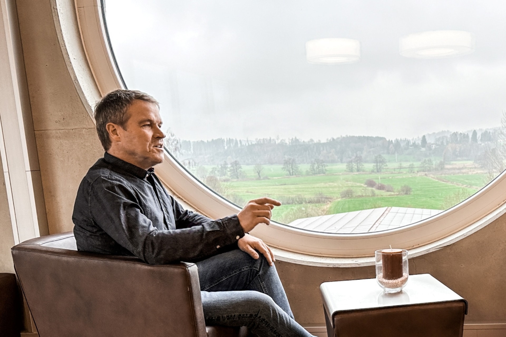 Rainer Linder in der proteco Skylounge